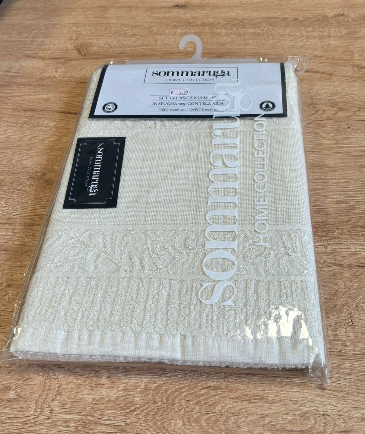 Set asciugamani 1+1 varie colori disponibili