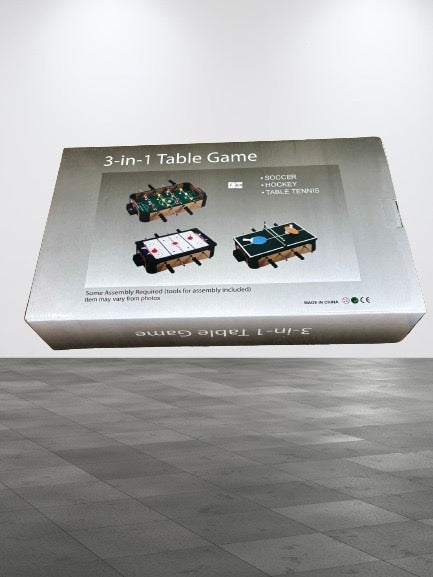 Giochi da tavola 3 in 1 pingpong + hockey + bigliardino