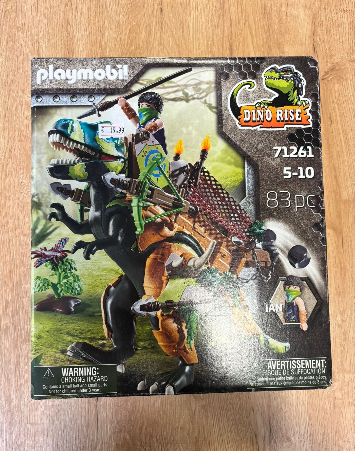 Gioco playmobil dinosauro bimbo
