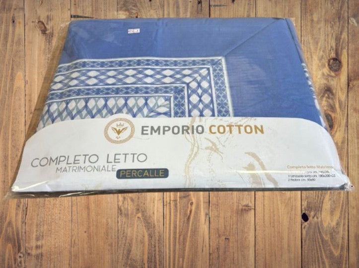 Completo letto matrimoniale varie fantasie e colori