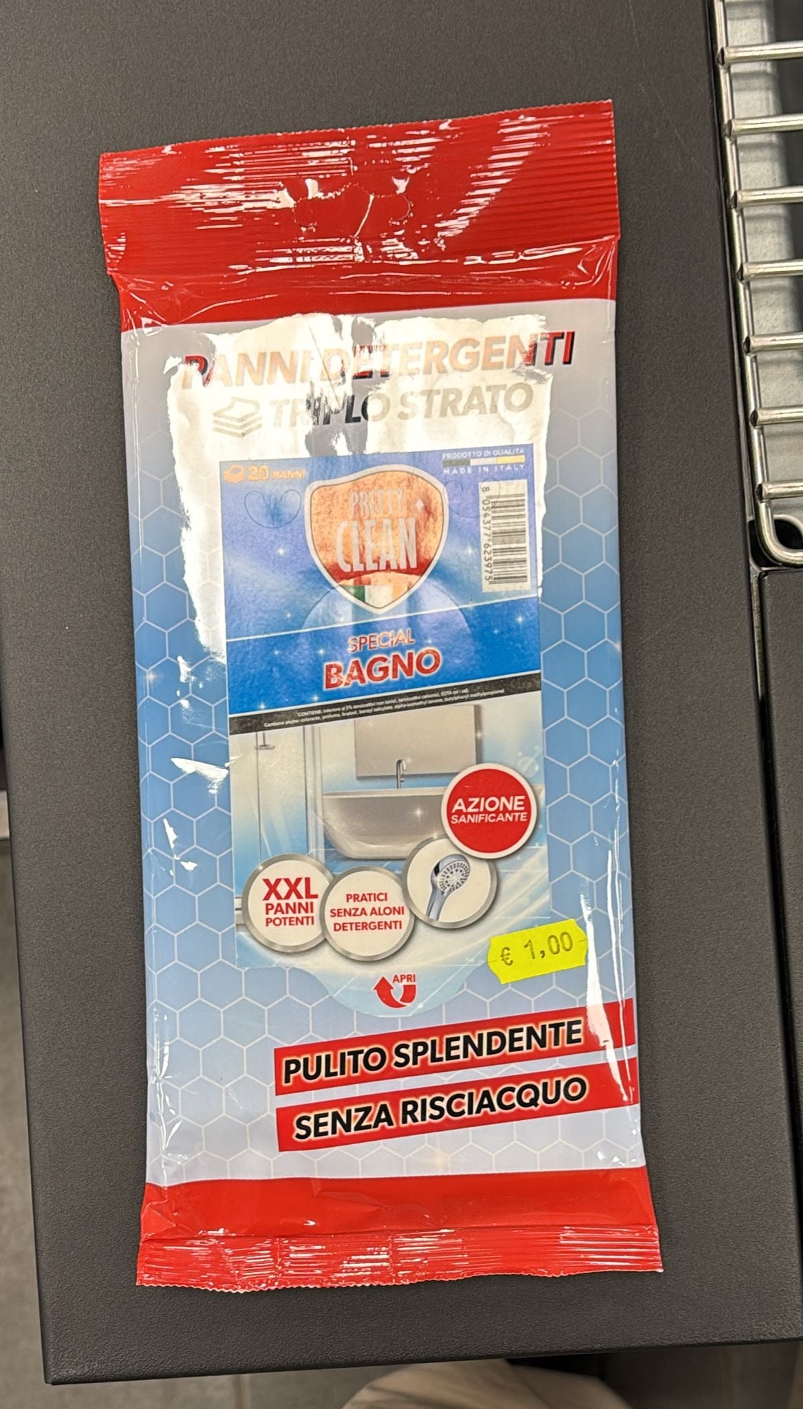 PANNI DETERGENTI TRIPLO STRATO PER BAGNO