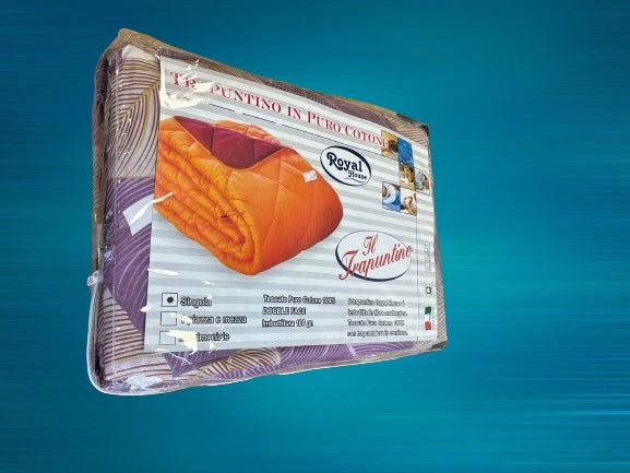 Trapuntino in puro cotone letto singolo - vari colori disponibili