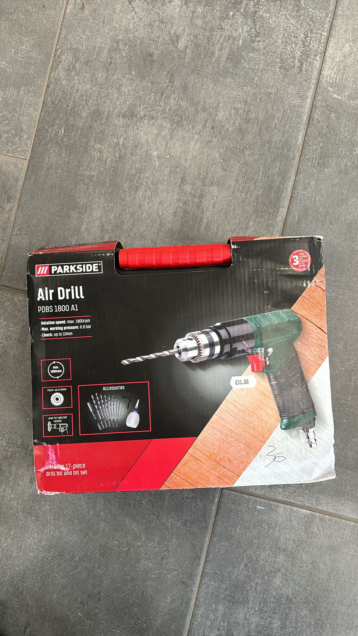 PARKDISE - TRAPANO AD ARIA COMPRESSA + 17 ACCESSORI