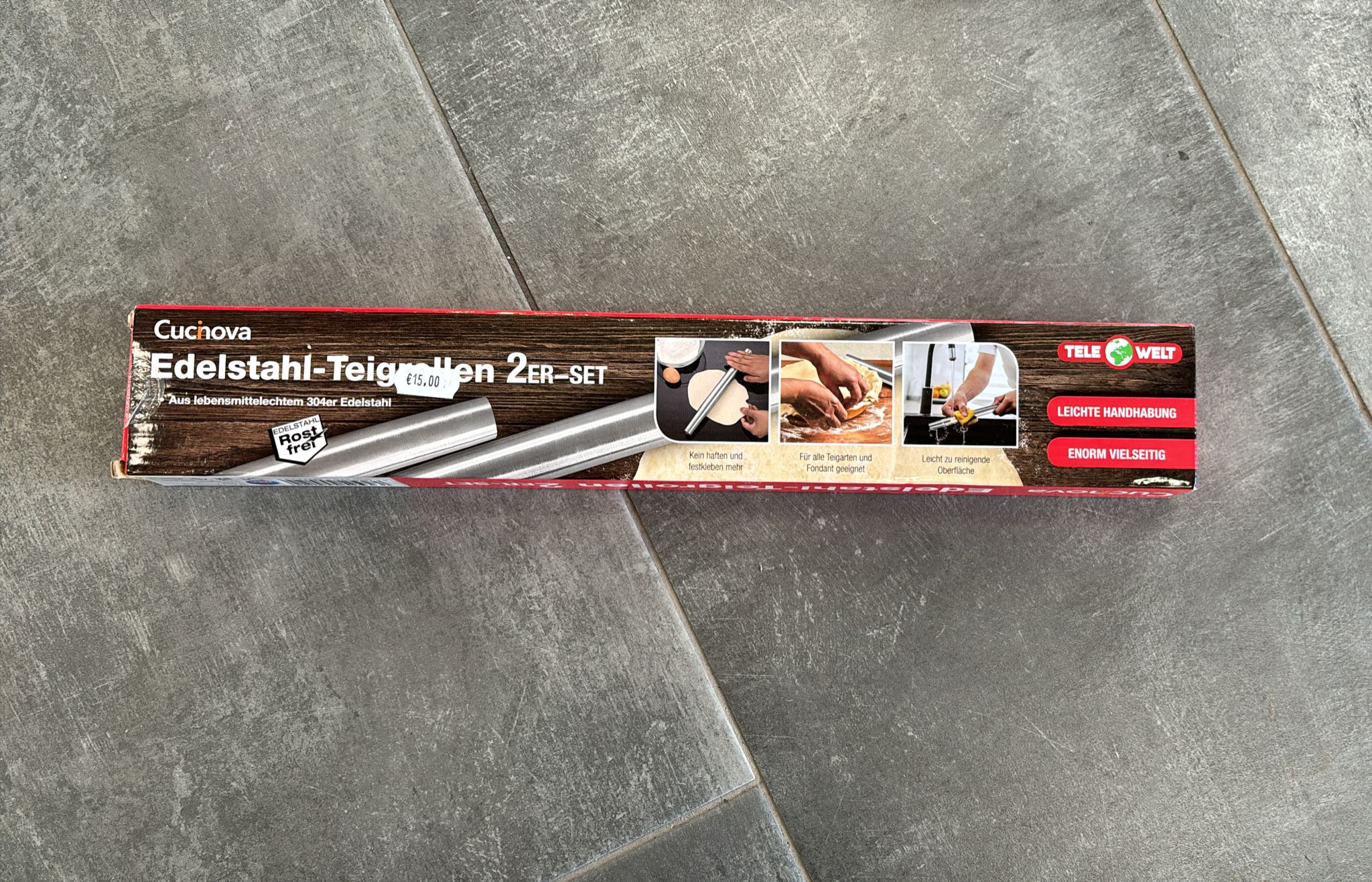 MATTARELLO CUCINA IN ACCIAIO