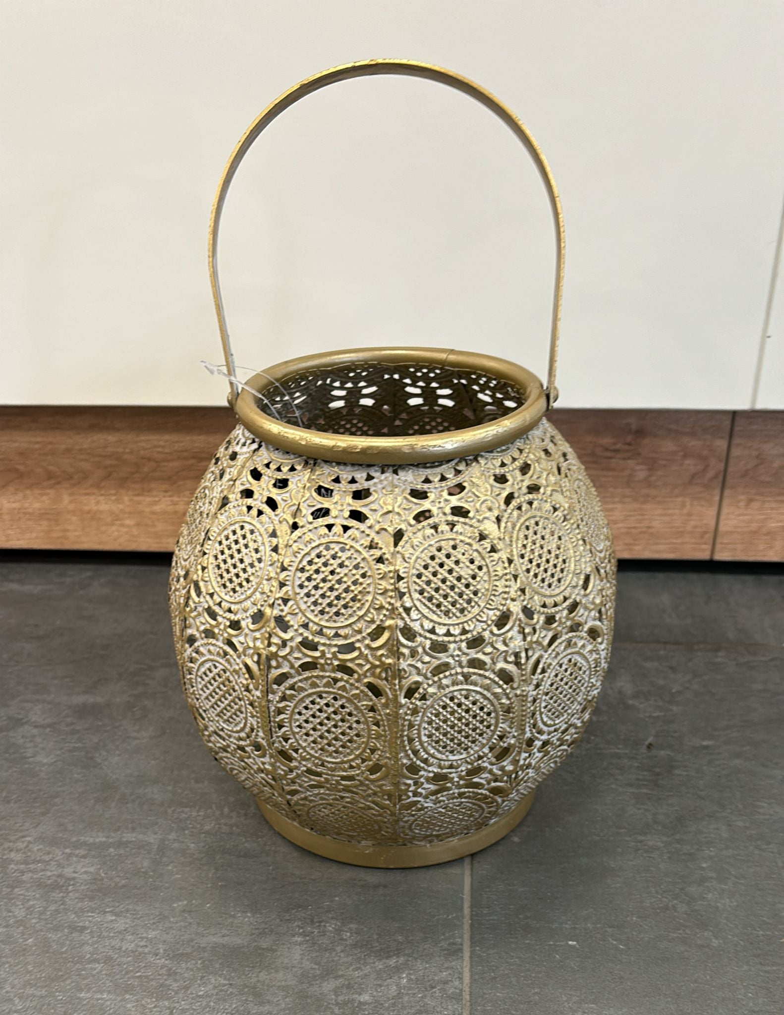 LANTERNA DA TAVOLO IN METALLO STILE ARABO