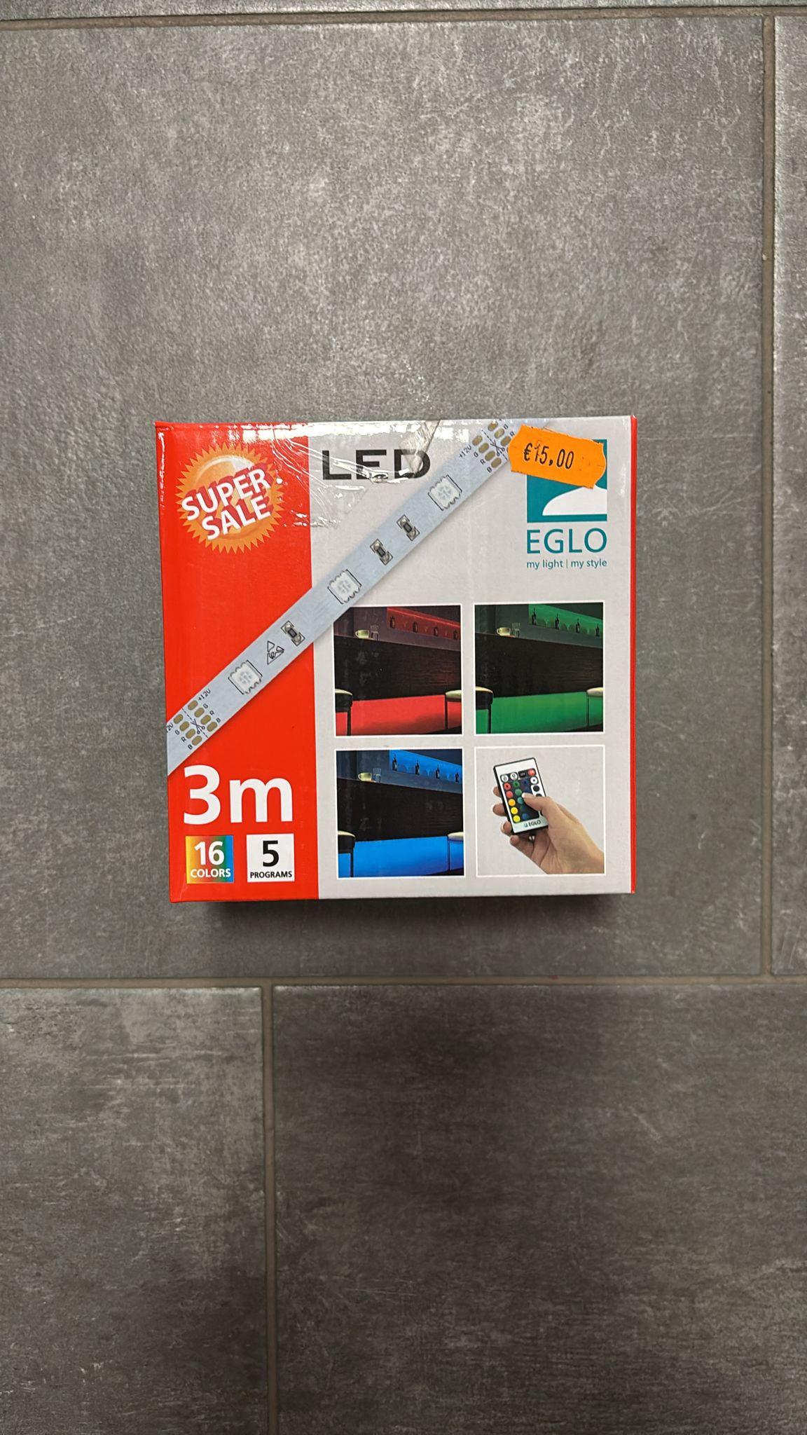 Luci led  3m  adesive, da camera, fino a 16 colorazioni