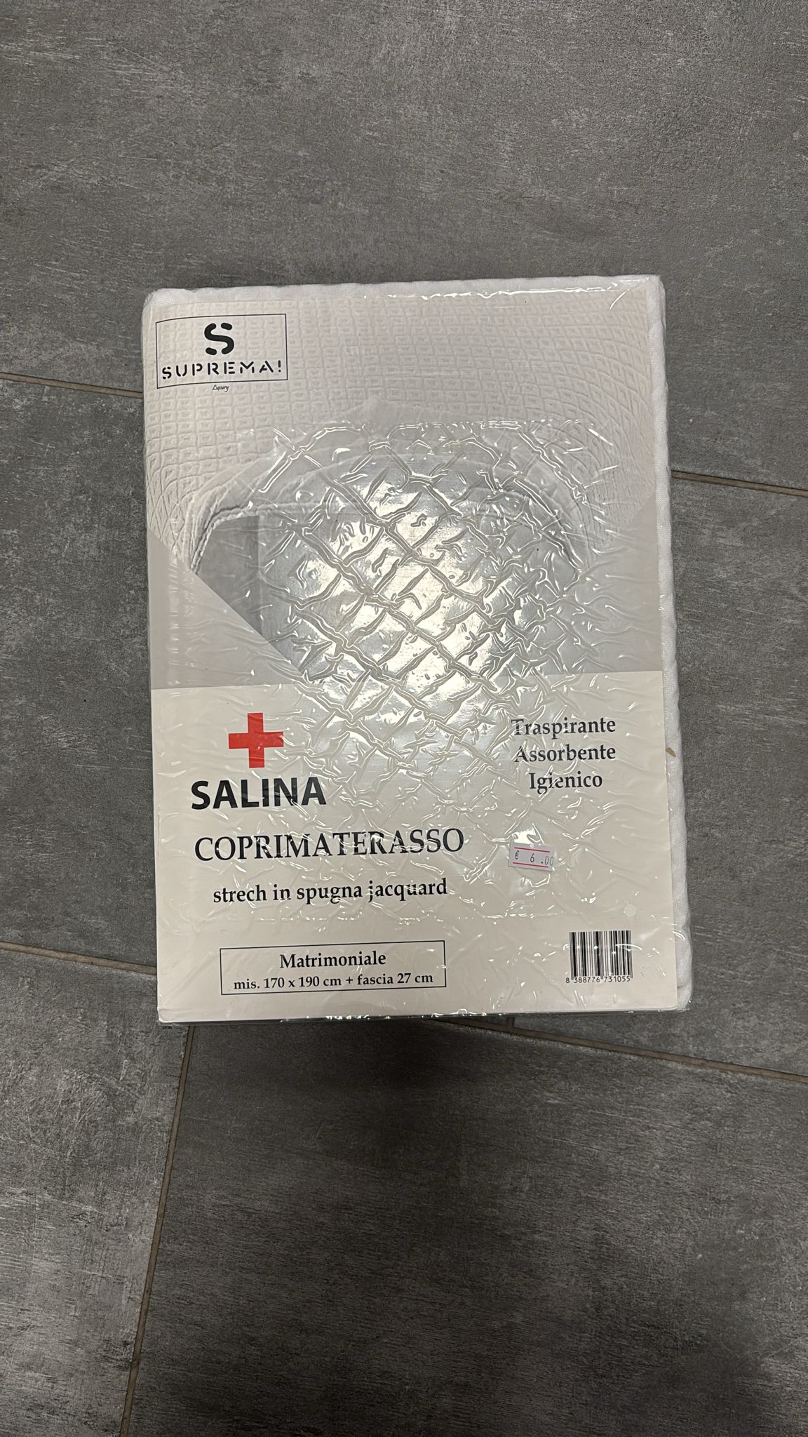 Suprema, copri materasso in spugna traspirante per letto matrimoniale