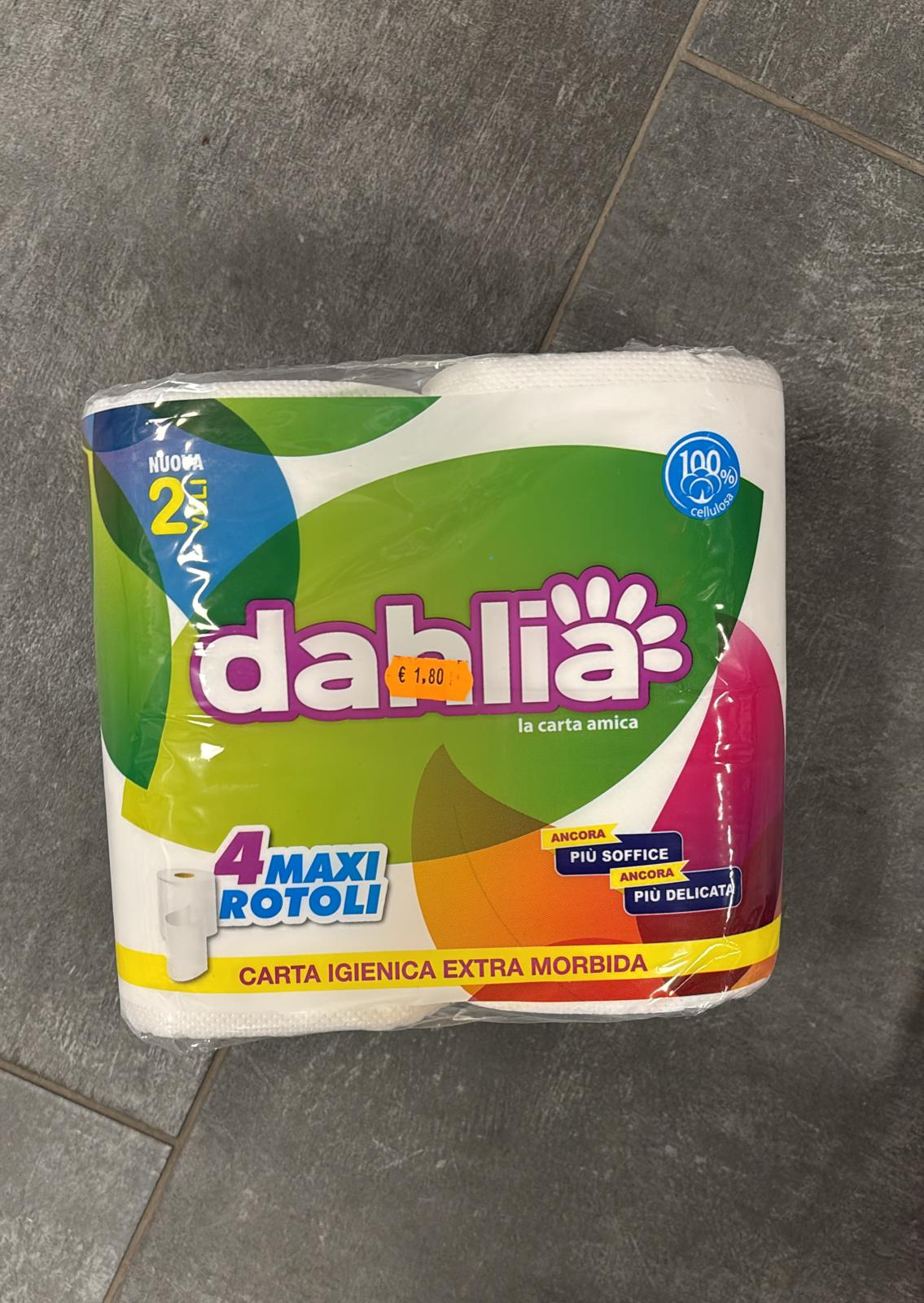 Confezione 4 rotoli carta igienica, 2 veli β¬