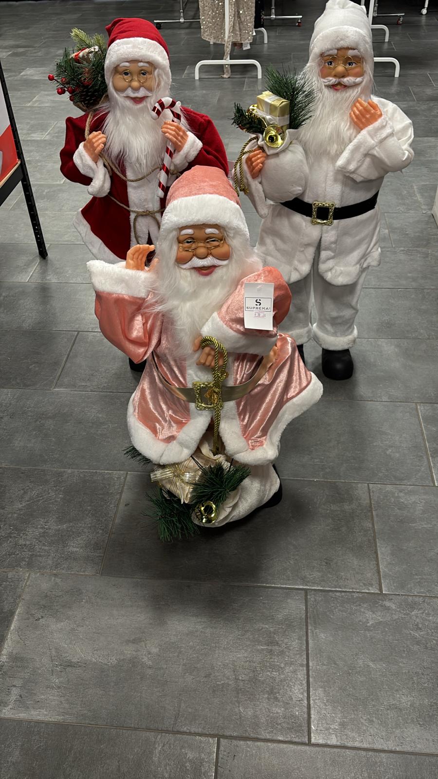 Babbo Natale in tre colorazioni