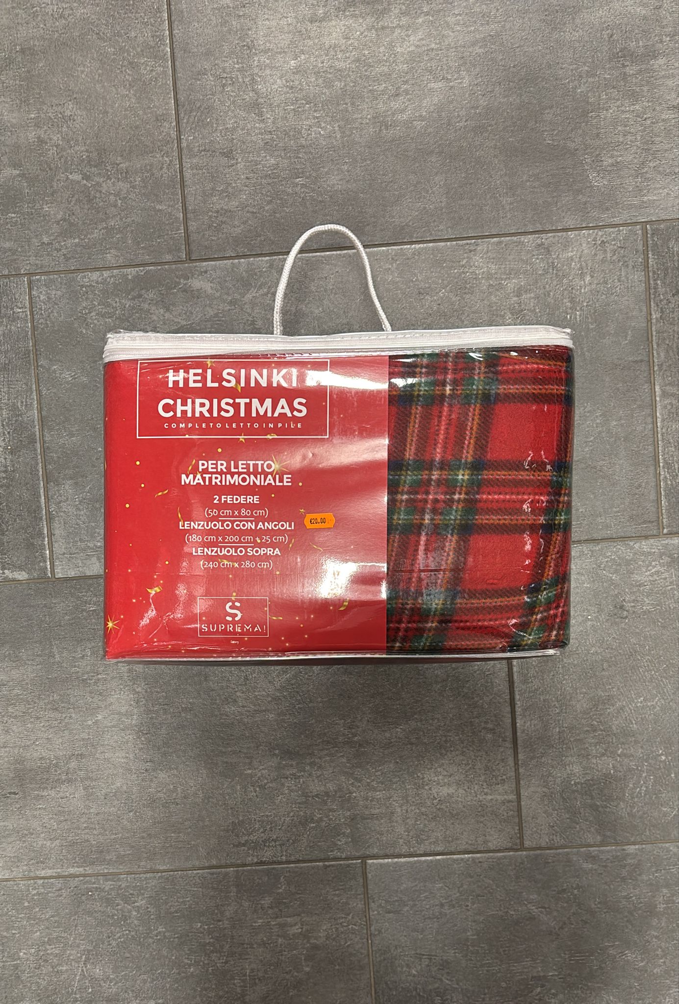 Completo letto matrimoniale mod scozzese