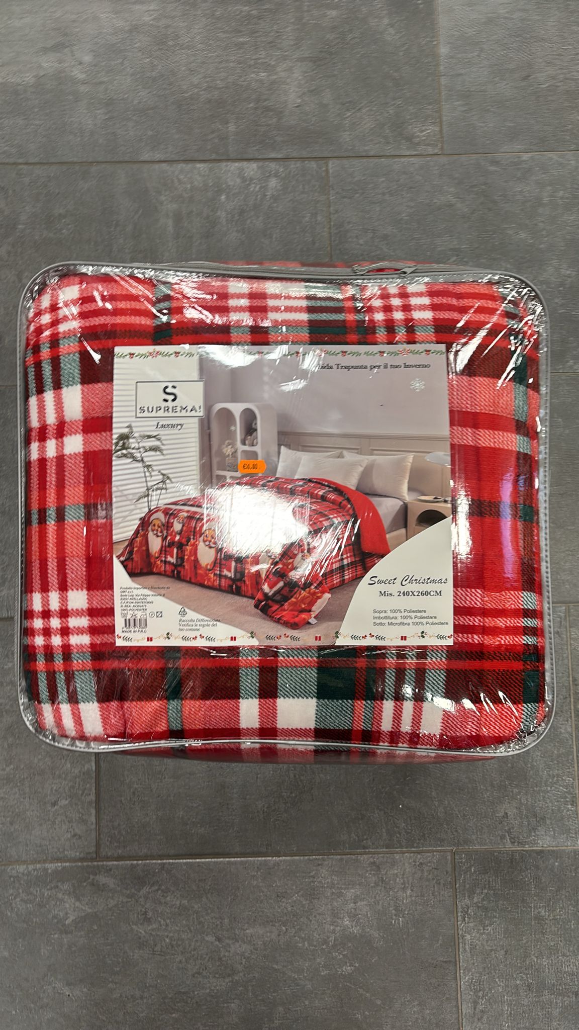 Trapunta matrimoniale in flanella