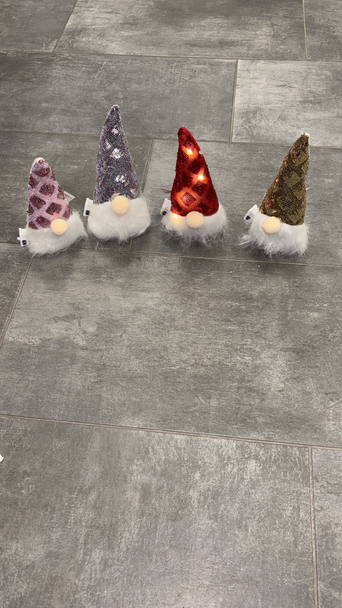 Gnomi ferma porta con lucine incorporate, 4 colorazioni