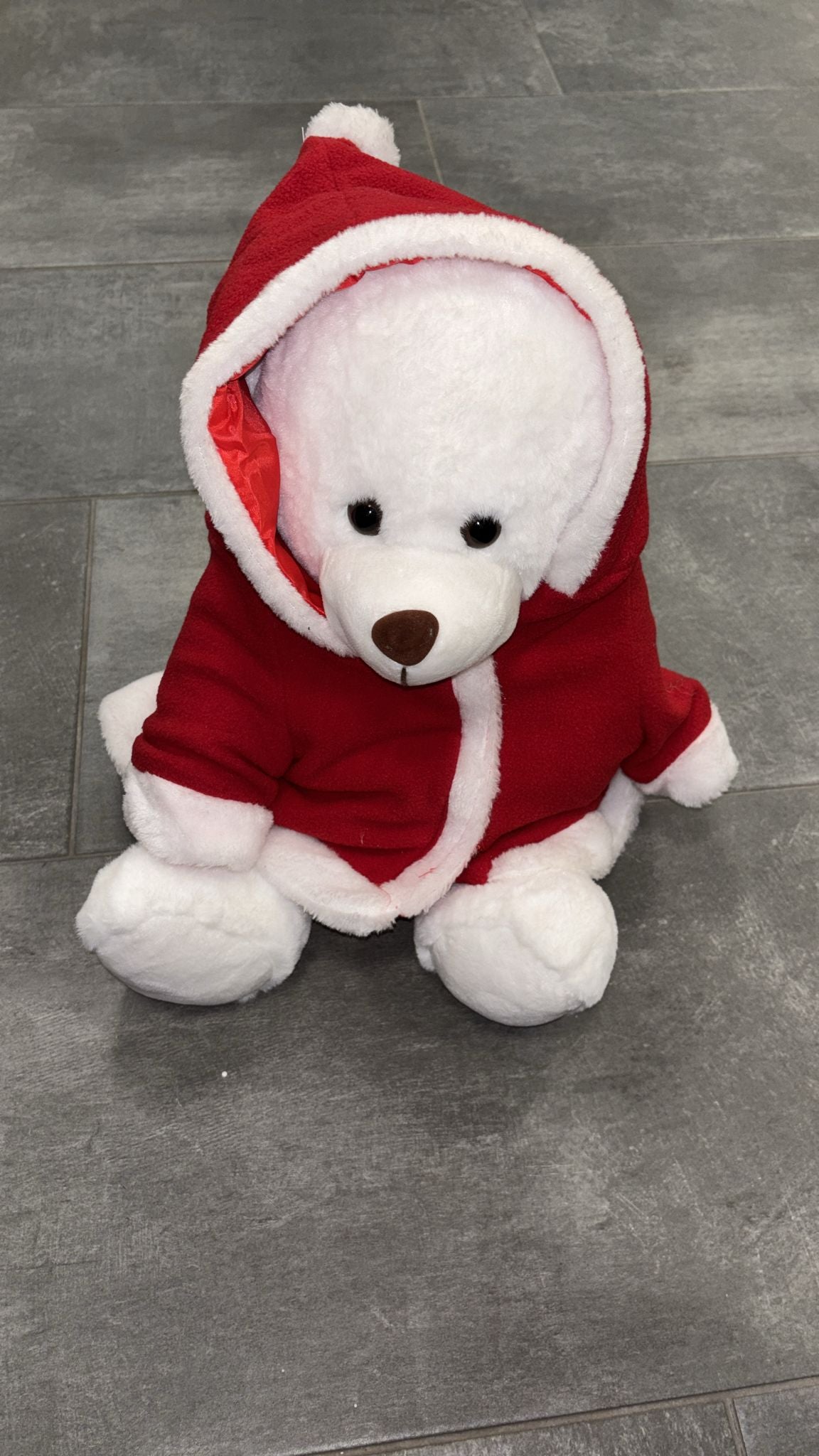 Peluche orsetto polare con mantella