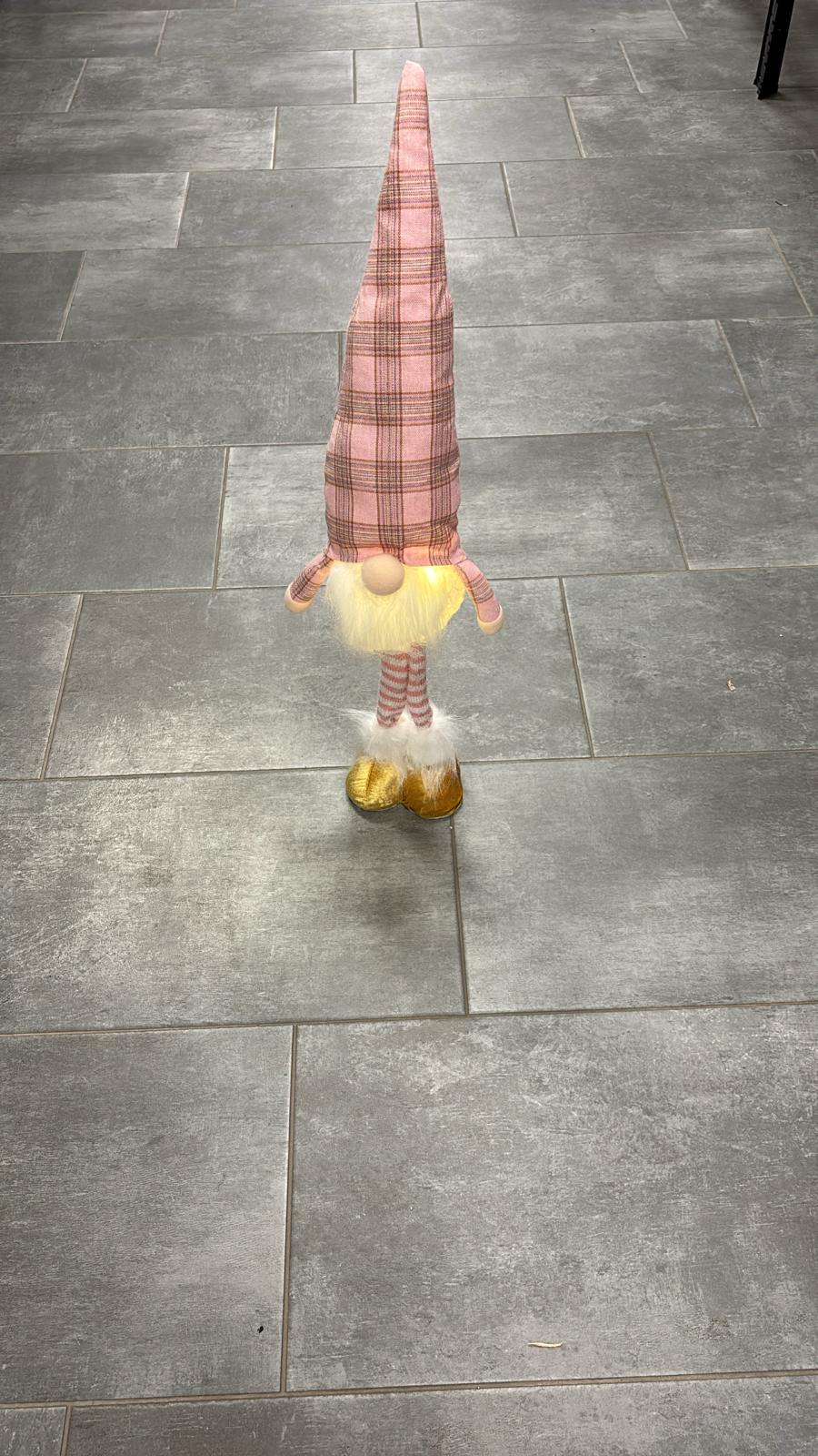 Gnomo medio in peluche con luce incorporata