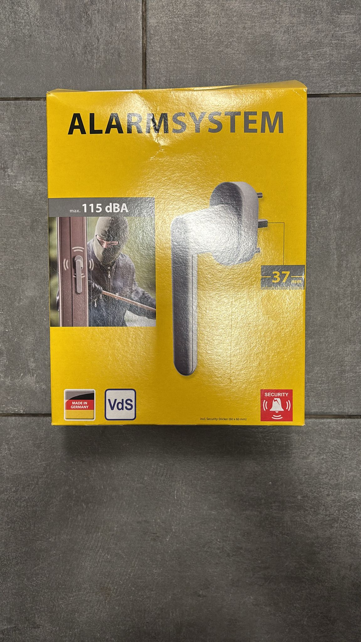 MANIGLIA CON ALLARME DI SICUREZZA protezione di finestre e porte per patio con segnale di allarme finoΒ aΒ 115Β Β dBA