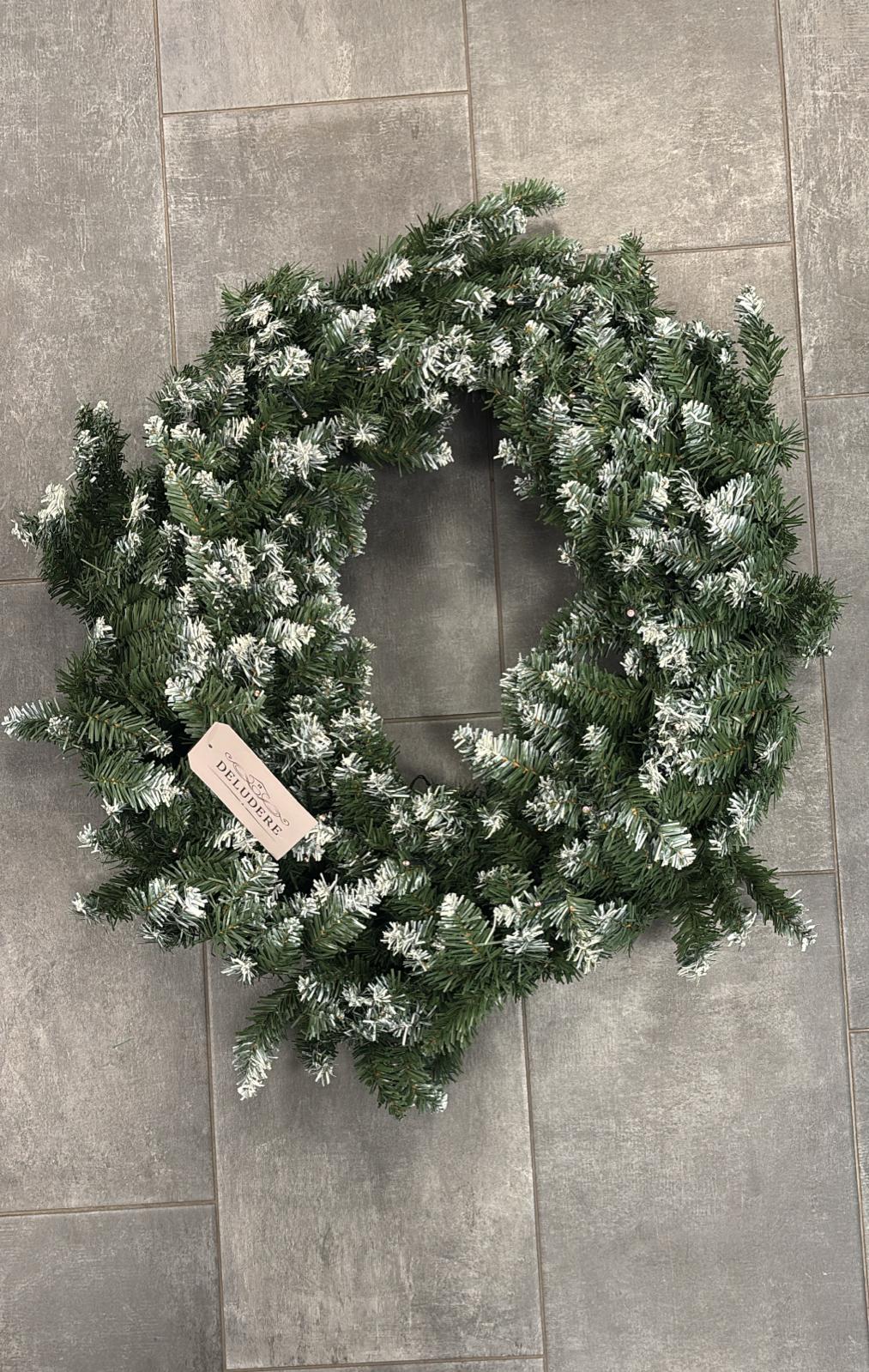 Ghirlanda tonda 90cm con luci led incorporate