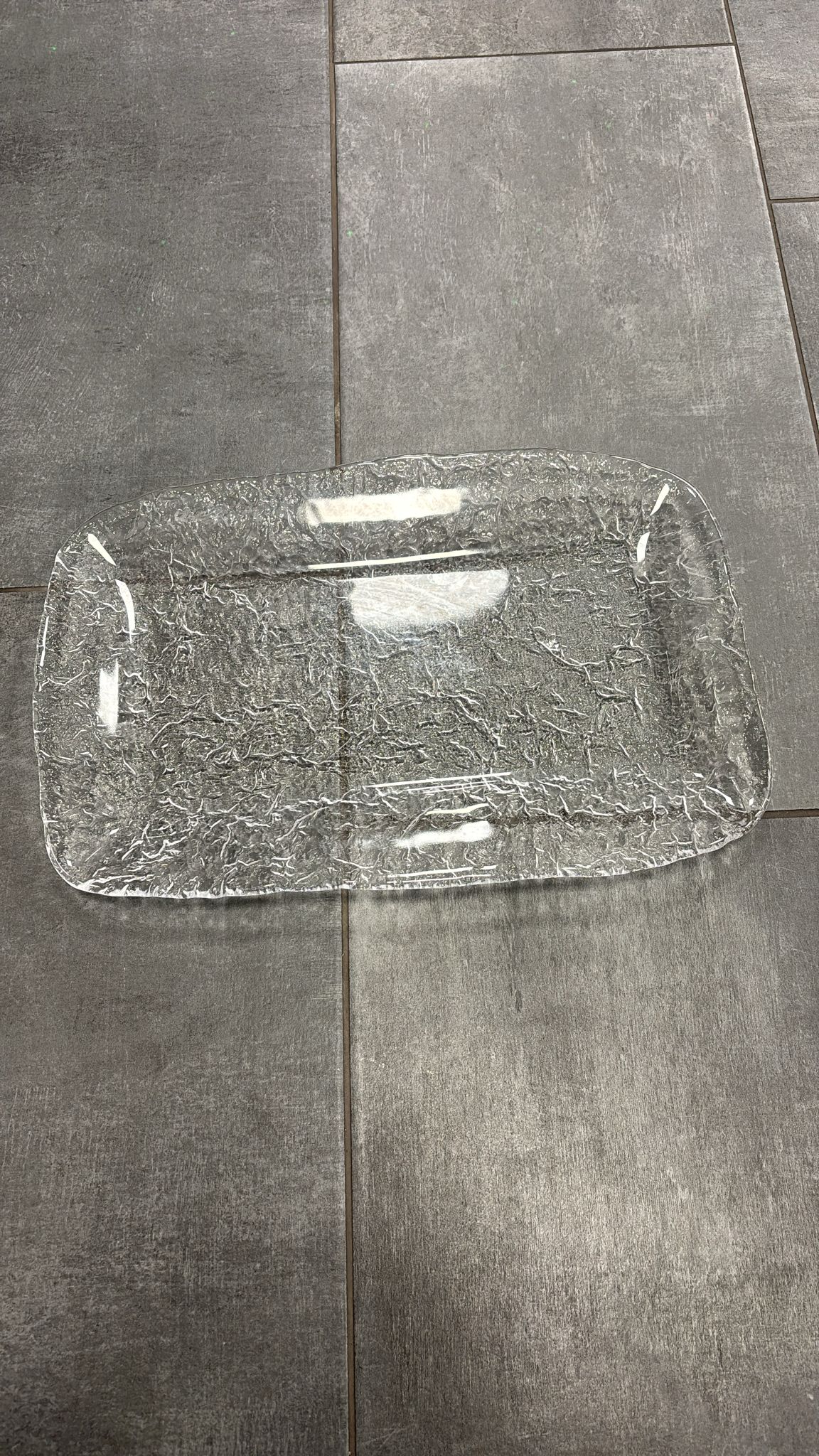 Centrotavola/vassoio in vetro