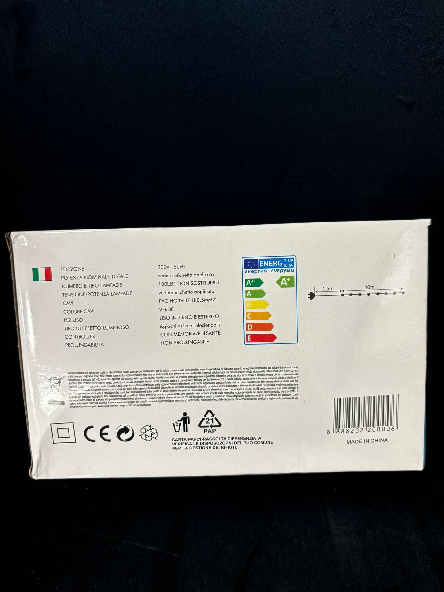 100 LAWN LAMP - LUCI DA ESTERNO 10 METRI