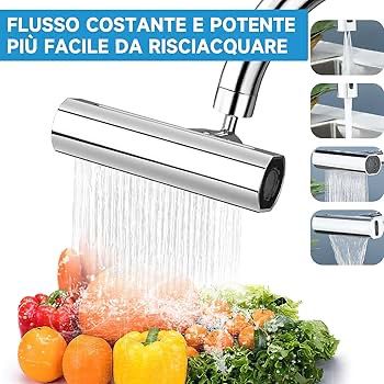 RUBINETTO A DOCCINO ROTANTE A 360ΒΊ MULTIFUNZIONE