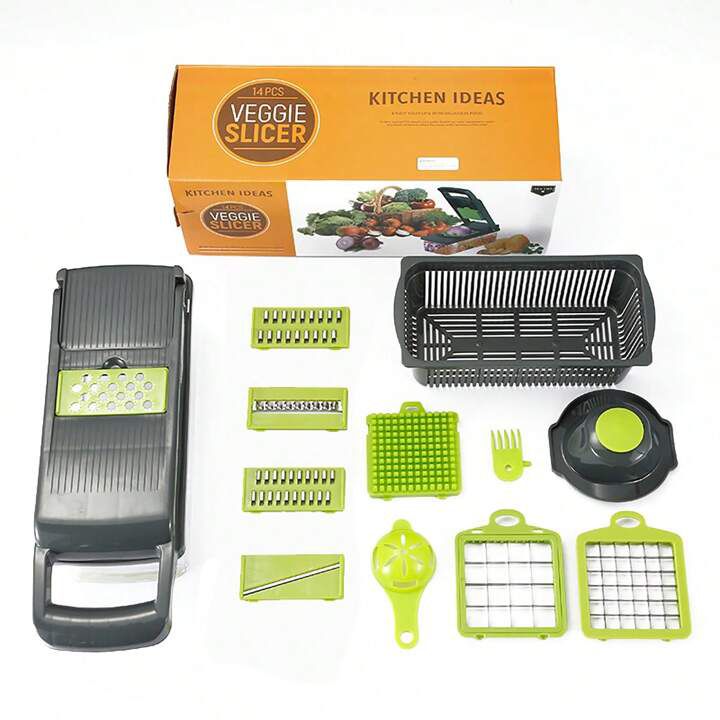 VEGGIE SLICER - TRITA VERDURE 14 PEZZI