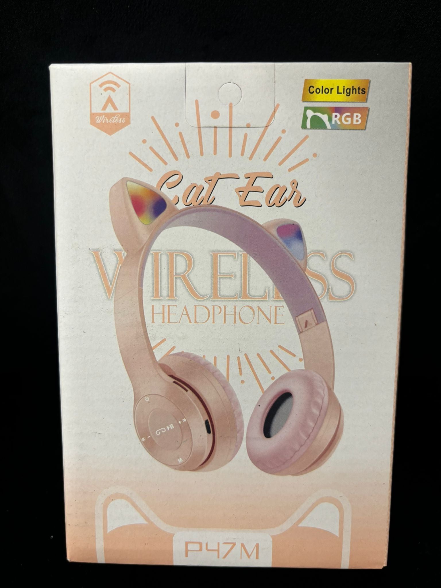 CAT EAR - CUFFIE WIRELESS PER BAMBINI CON ORECCHIE DI GATTO CON LUCI LED E MICROFONO