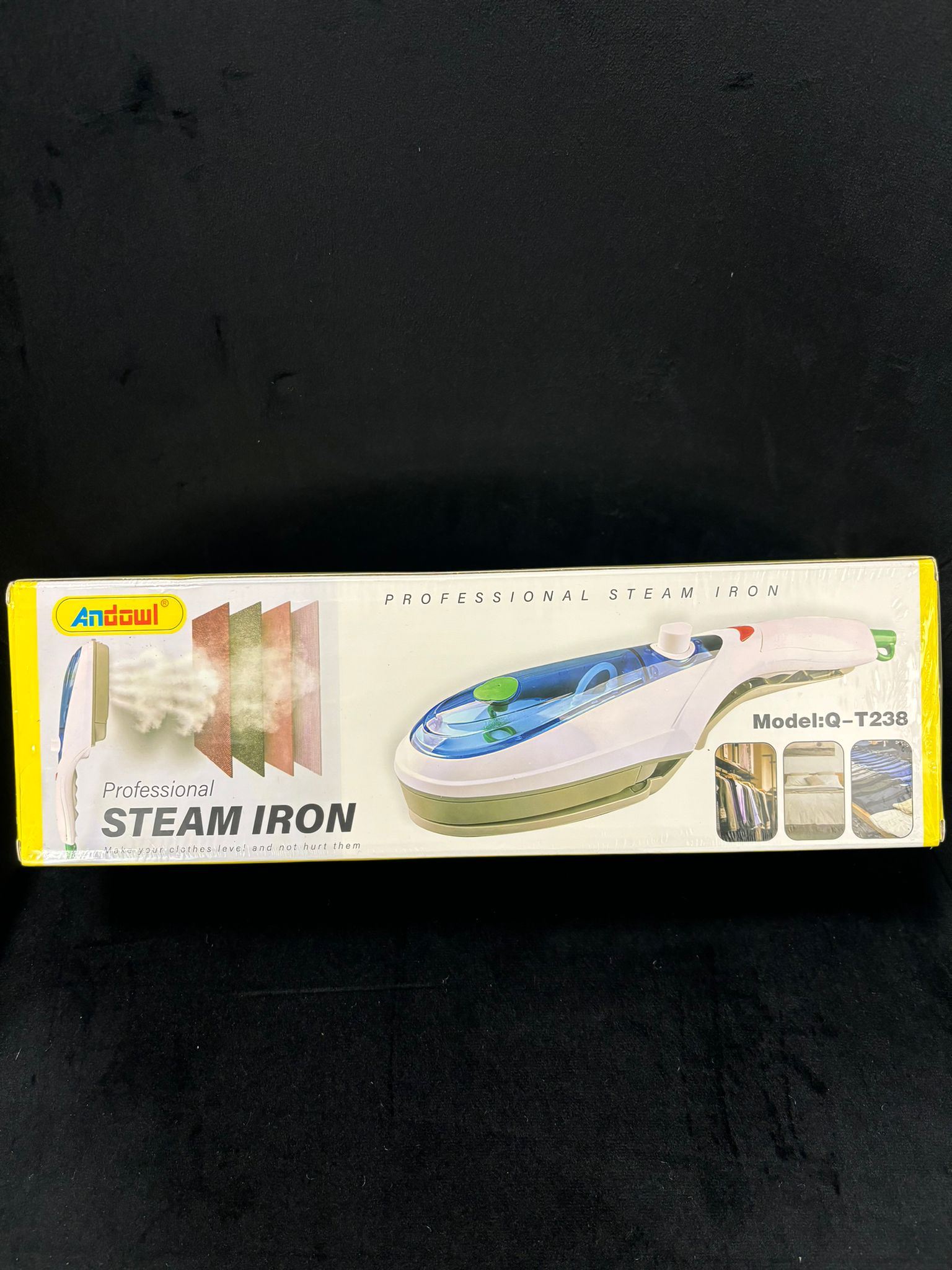 ANDOWL - Q-T238 SPAZZOLA A VAPORE PORTATILE PER ABBIGLIAMENTO 220V MINI FERRO DA STIRO STIRATRICE A VAPOREΒ VERTICALE