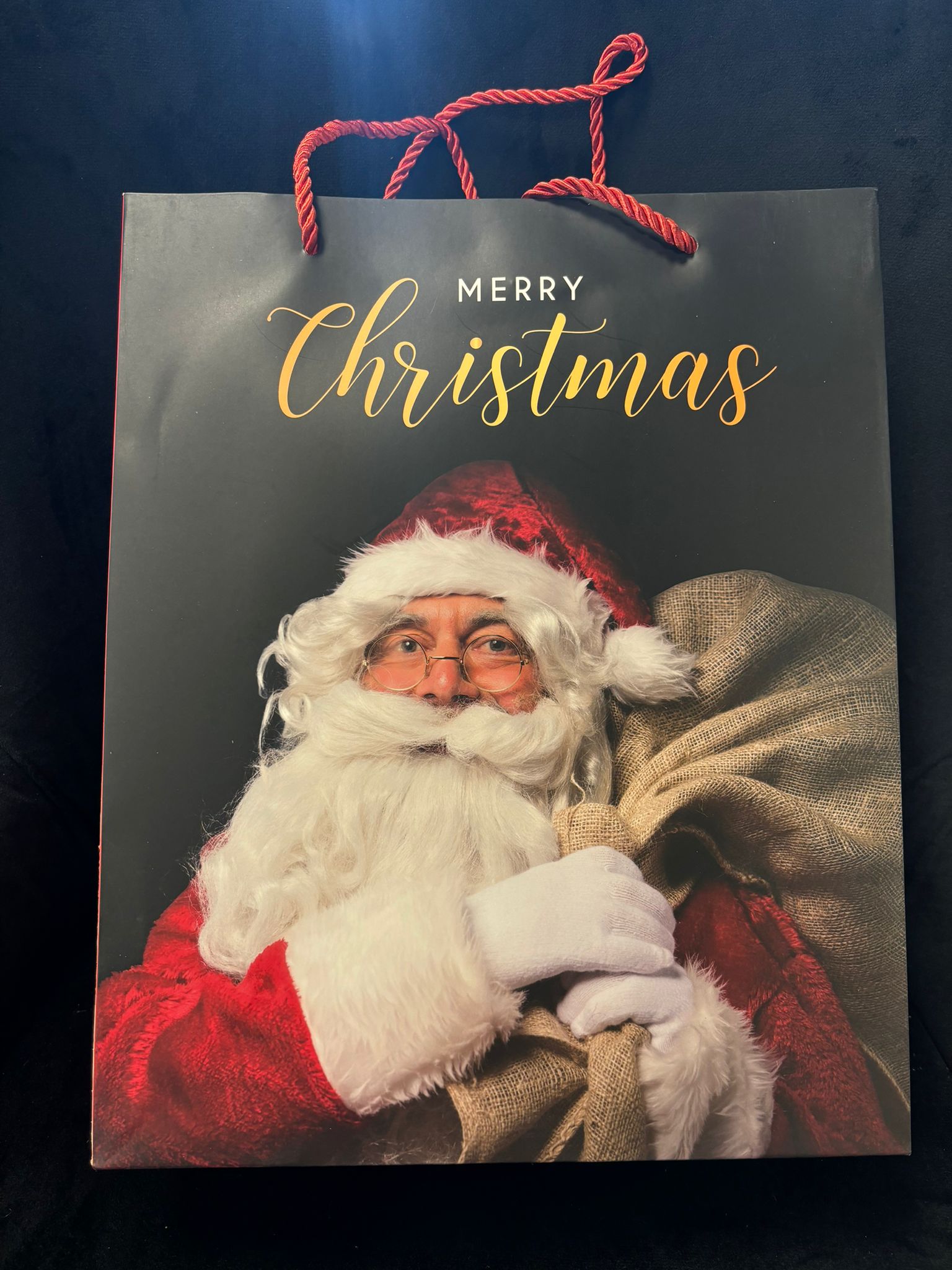 BORSA REGALO NATALIZIA MERRY CHRISTMAS 26x32Β cm