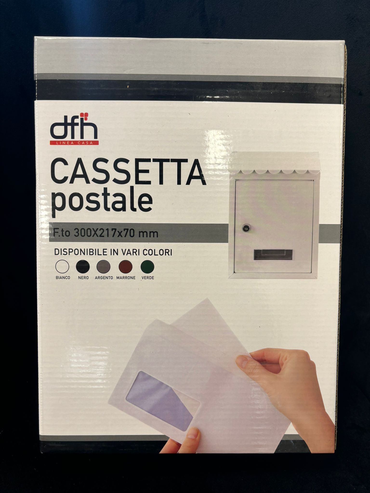 DFH - CASSETTA DELLA POSTA PER ESTERNO DA PARETE 300x217x70 cm BIANCO