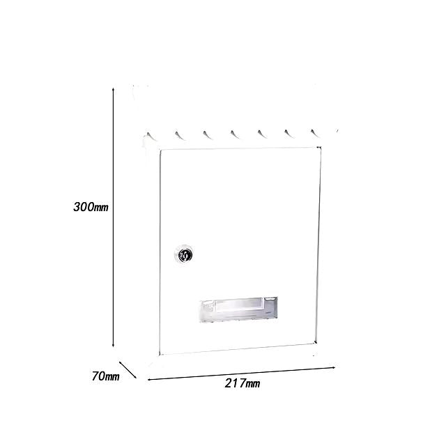 DFH - CASSETTA DELLA POSTA PER ESTERNO DA PARETE 300x217x70 cm BIANCO