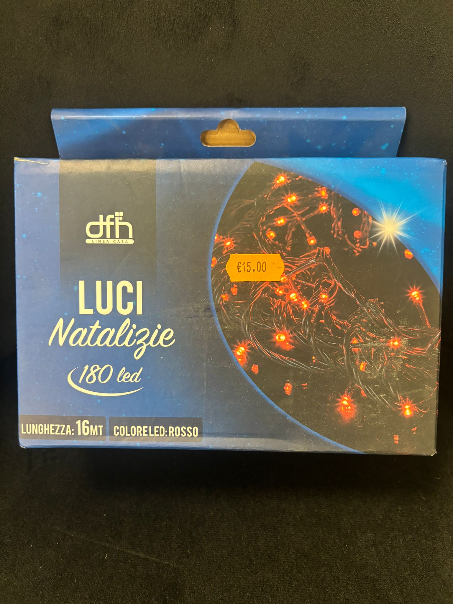 DFH - LUCI NATALIZIE 180 LED 16 MT COLORE LEDΒ ROSSO