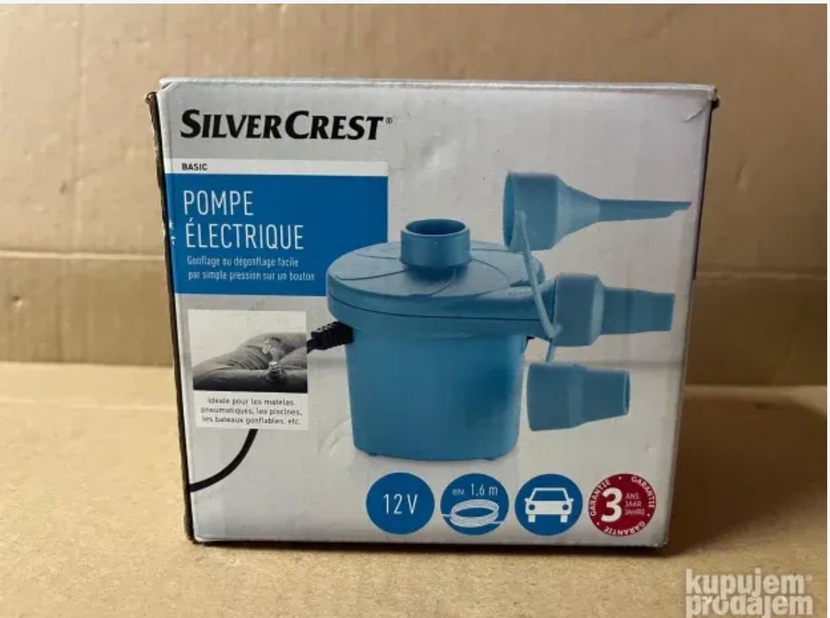 Mini compressore da 12V,con connessione auto per l’uso in movimento, 1.6m Gonfia e sgonfia facilmente gli alticoli grazie alla pressione del pulsante. Ideale per giocattoli da piscina, piscine a remo e gommoni
