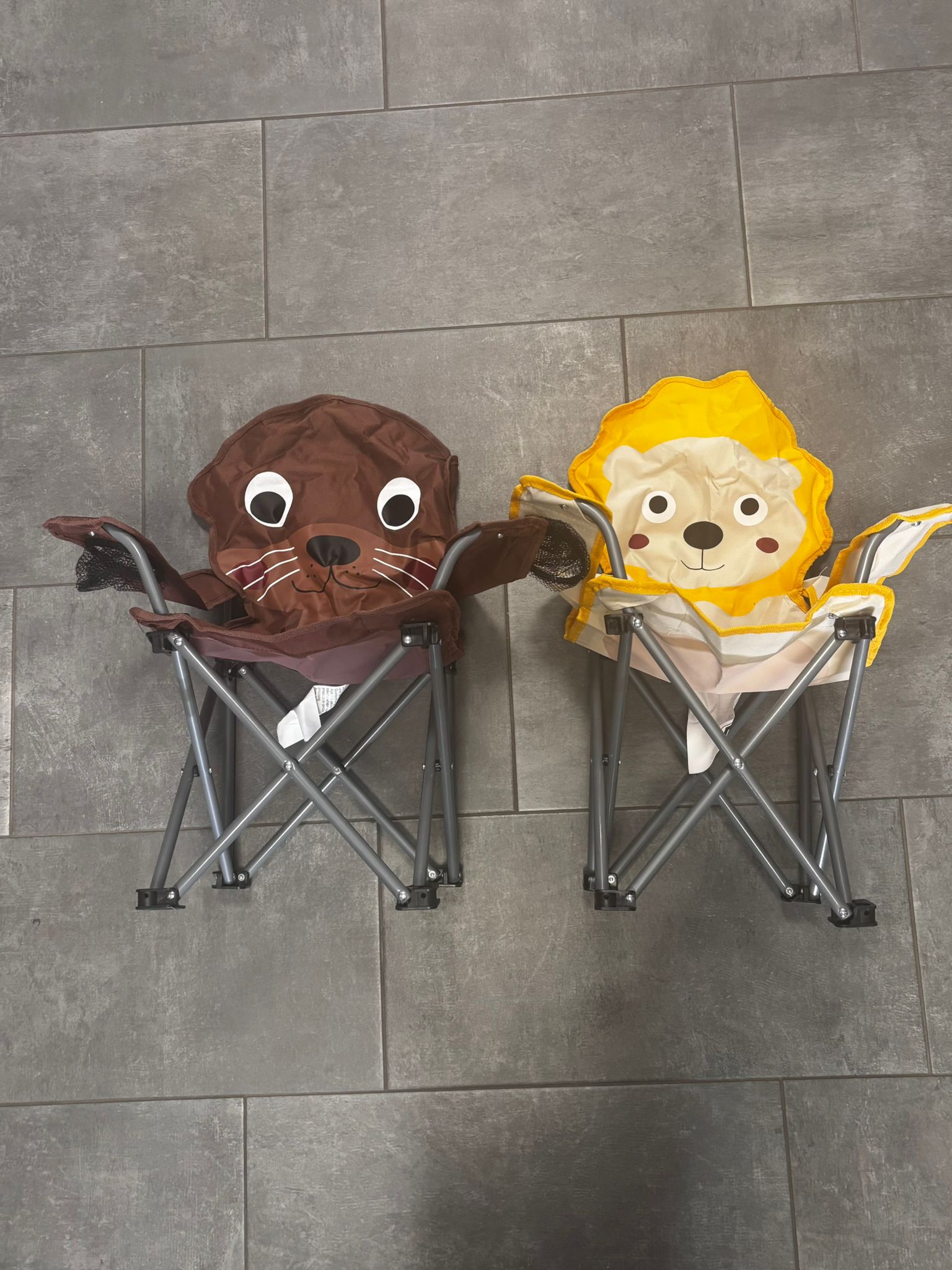 Sediolina pieghevole da campeggio per bambini, disponibili in due varianti