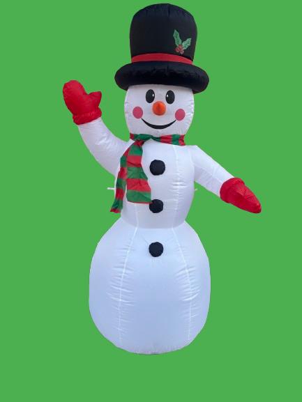 PUPAZZO DI NEVE GONFIABILE 180 CM