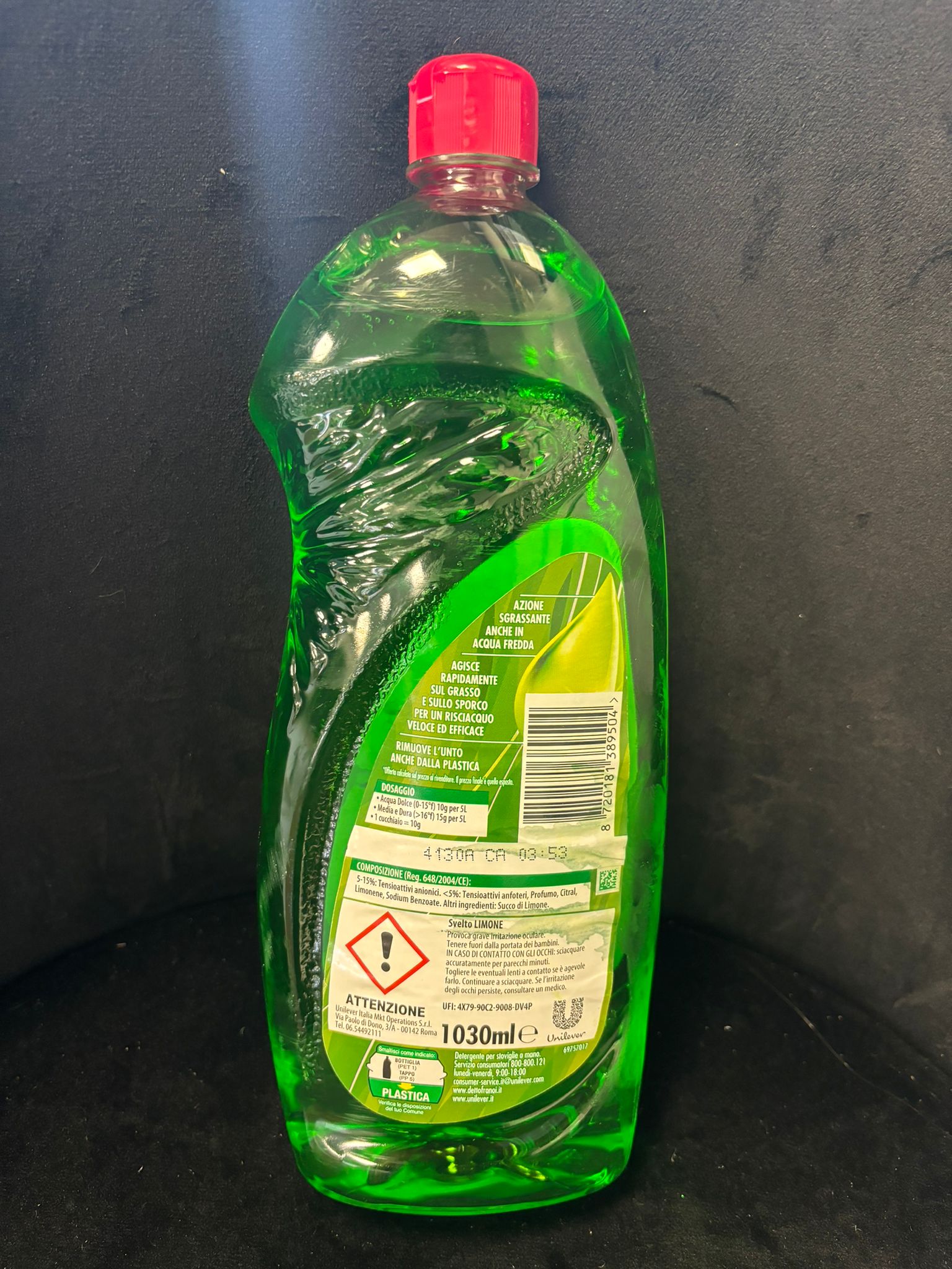 SVELTO - SAPONE LIQUIDO PER PIATTI AL LIMONE 1030 ml (930 ml + 100Β mlΒ GRATIS)