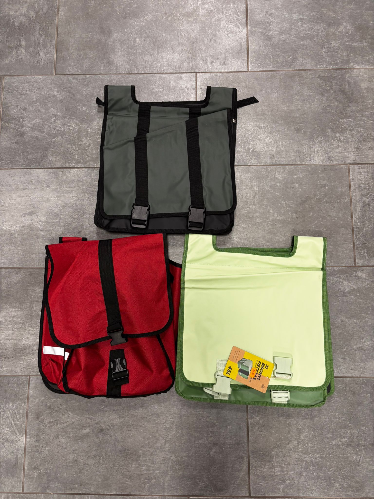 Borsa doppia per bicicletta, da inserire nel portapacchi  con capienza fino a 45L