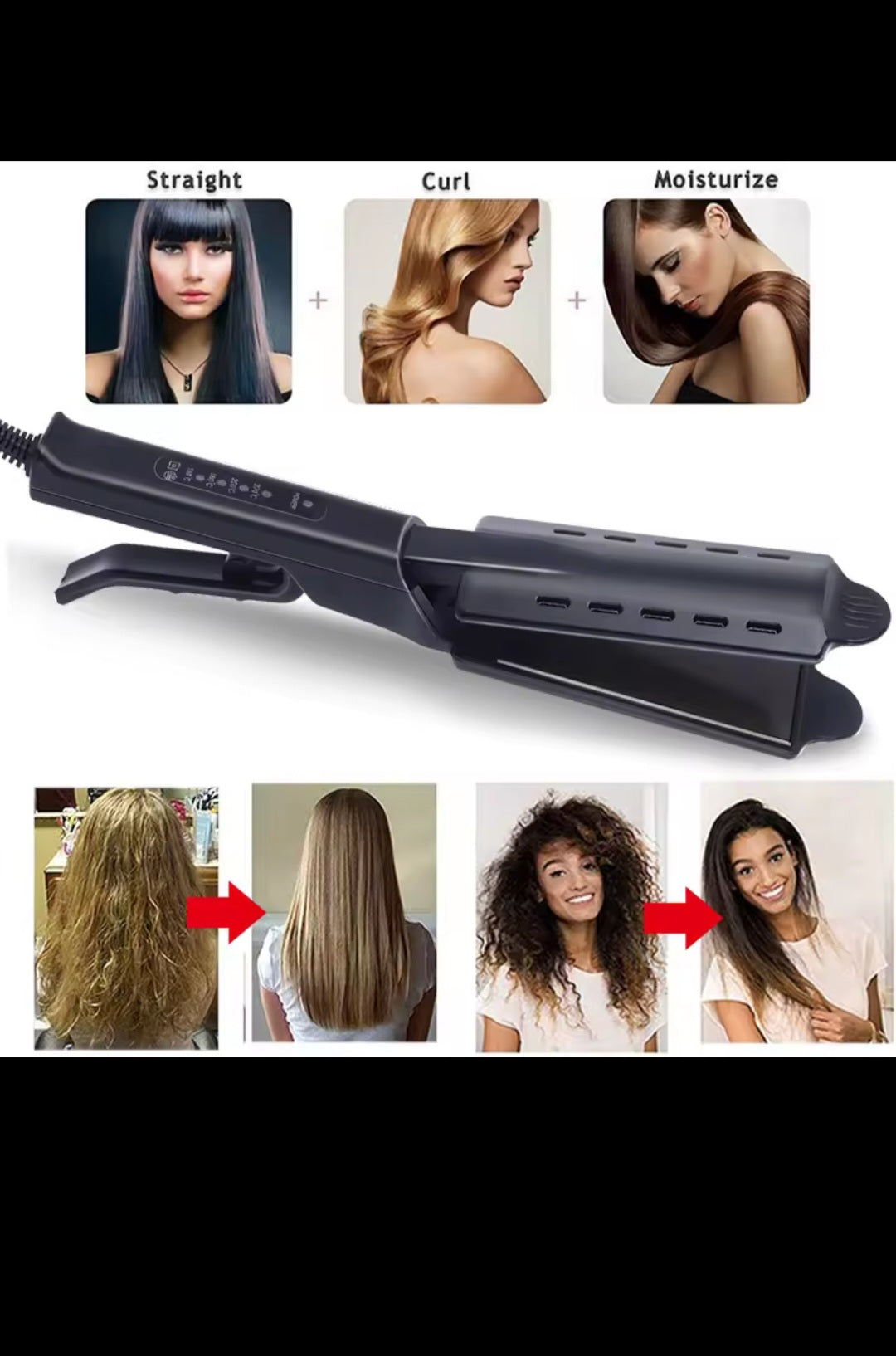 Piastra per capelli professionale in ferro piatto Piastra in
ferro Piastra per capelli Piastra per capelli 2 in 1