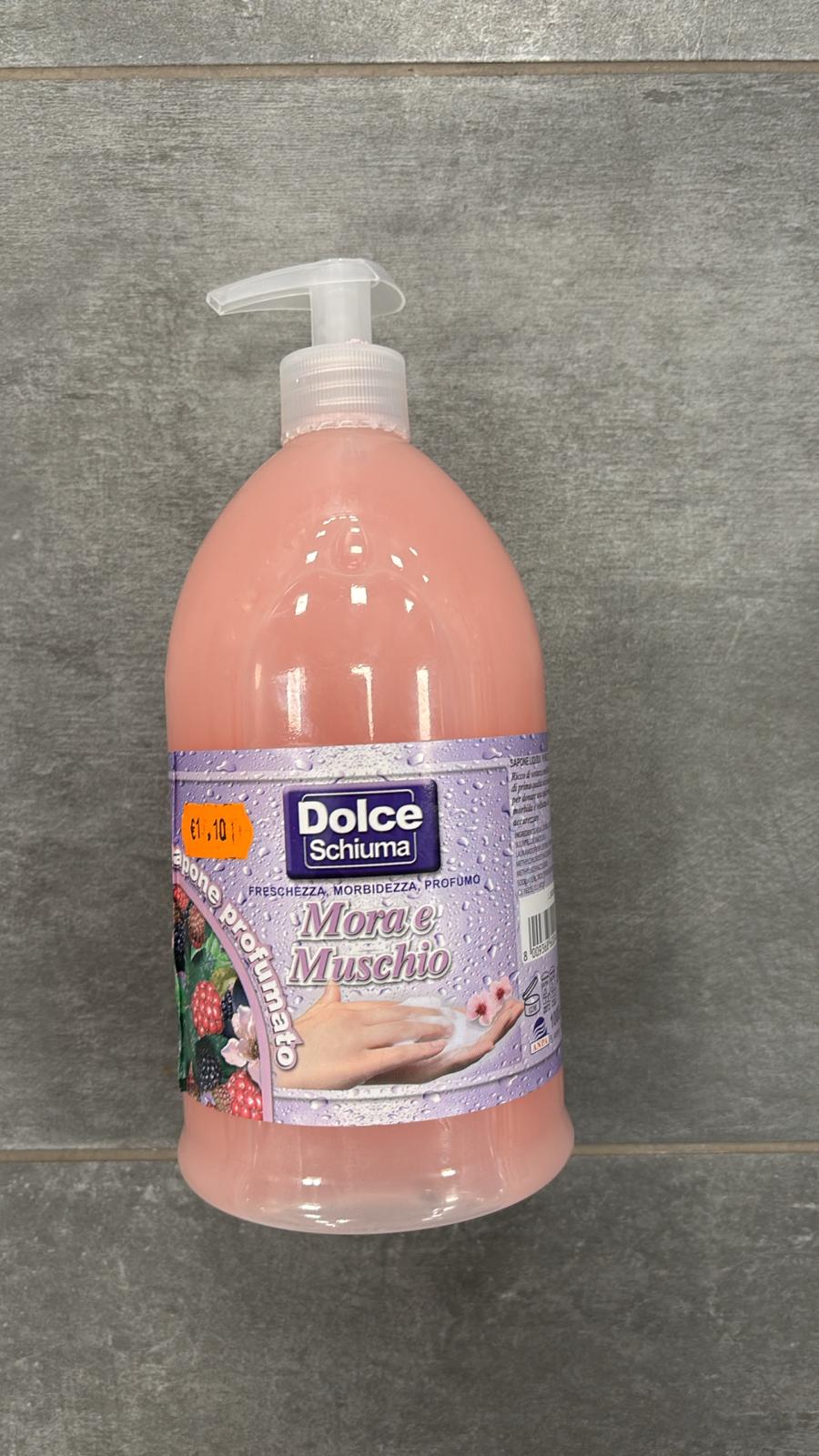 Dolce schiuma sapone liquido