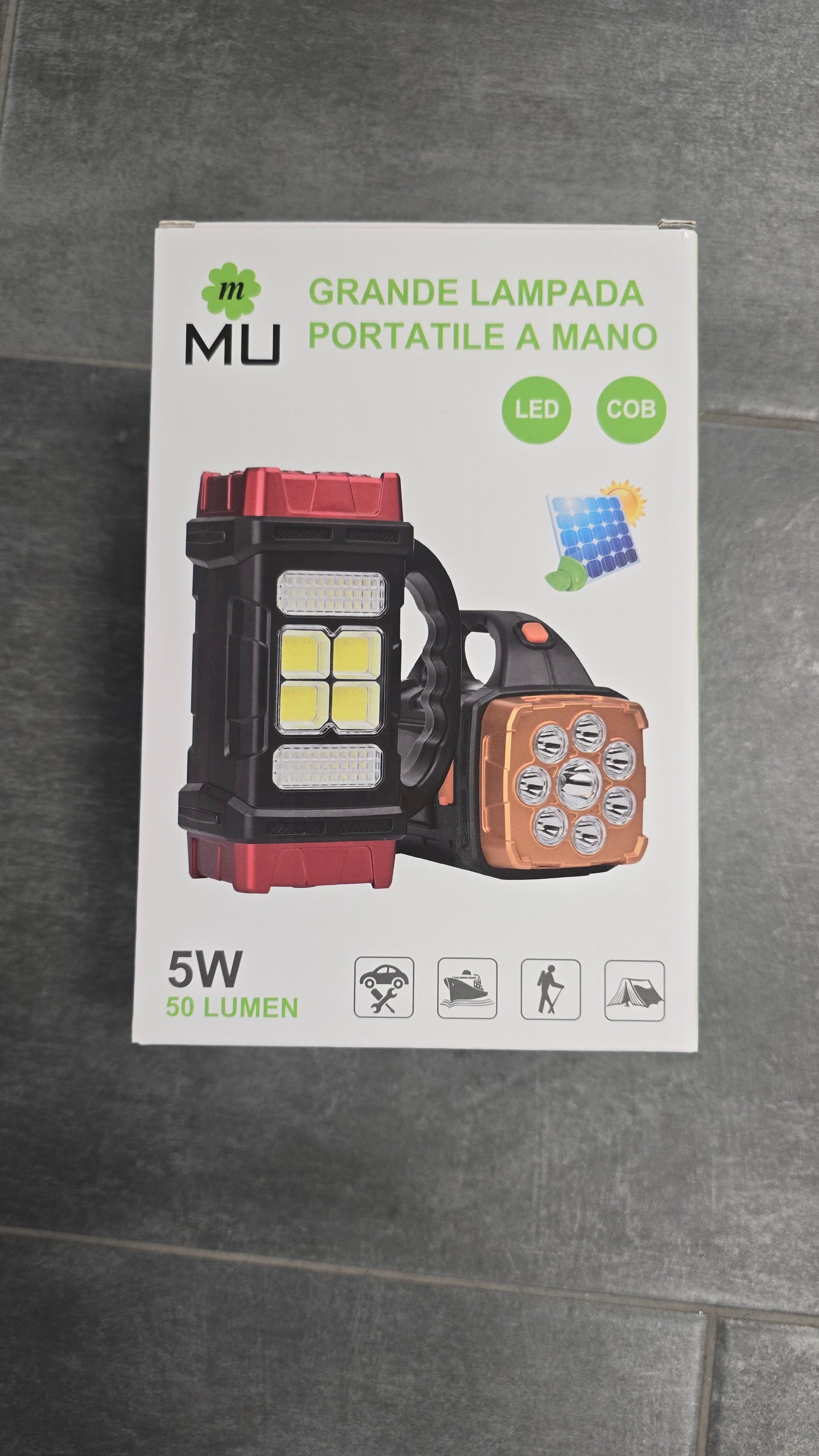 Grande lampada portatile a mano