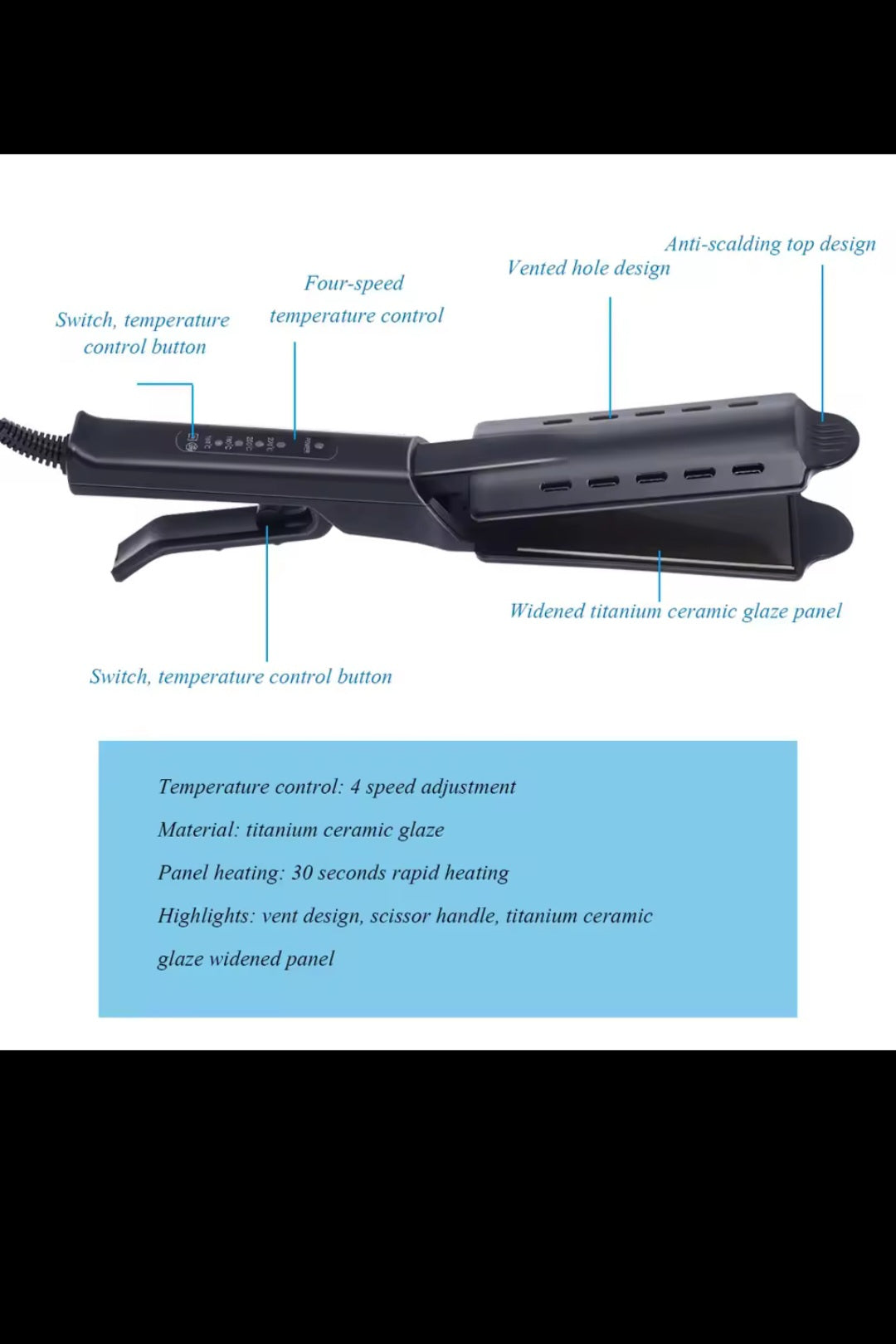Piastra per capelli professionale in ferro piatto Piastra in
ferro Piastra per capelli Piastra per capelli 2 in 1