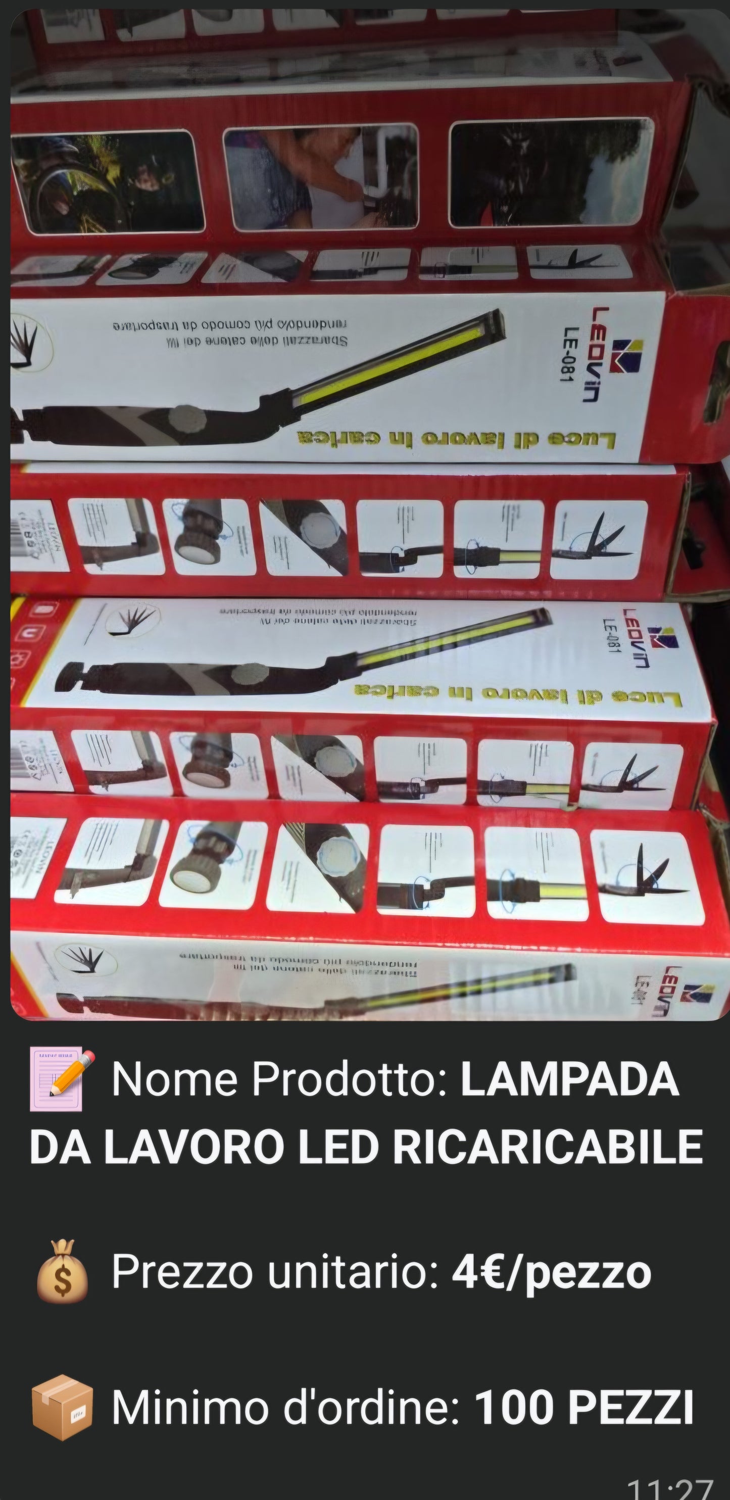 100 LAMPADE DA LAVORO
