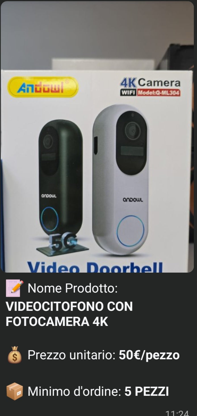 5 VIDEOCITOFONI CON FOTOCANERA 4K