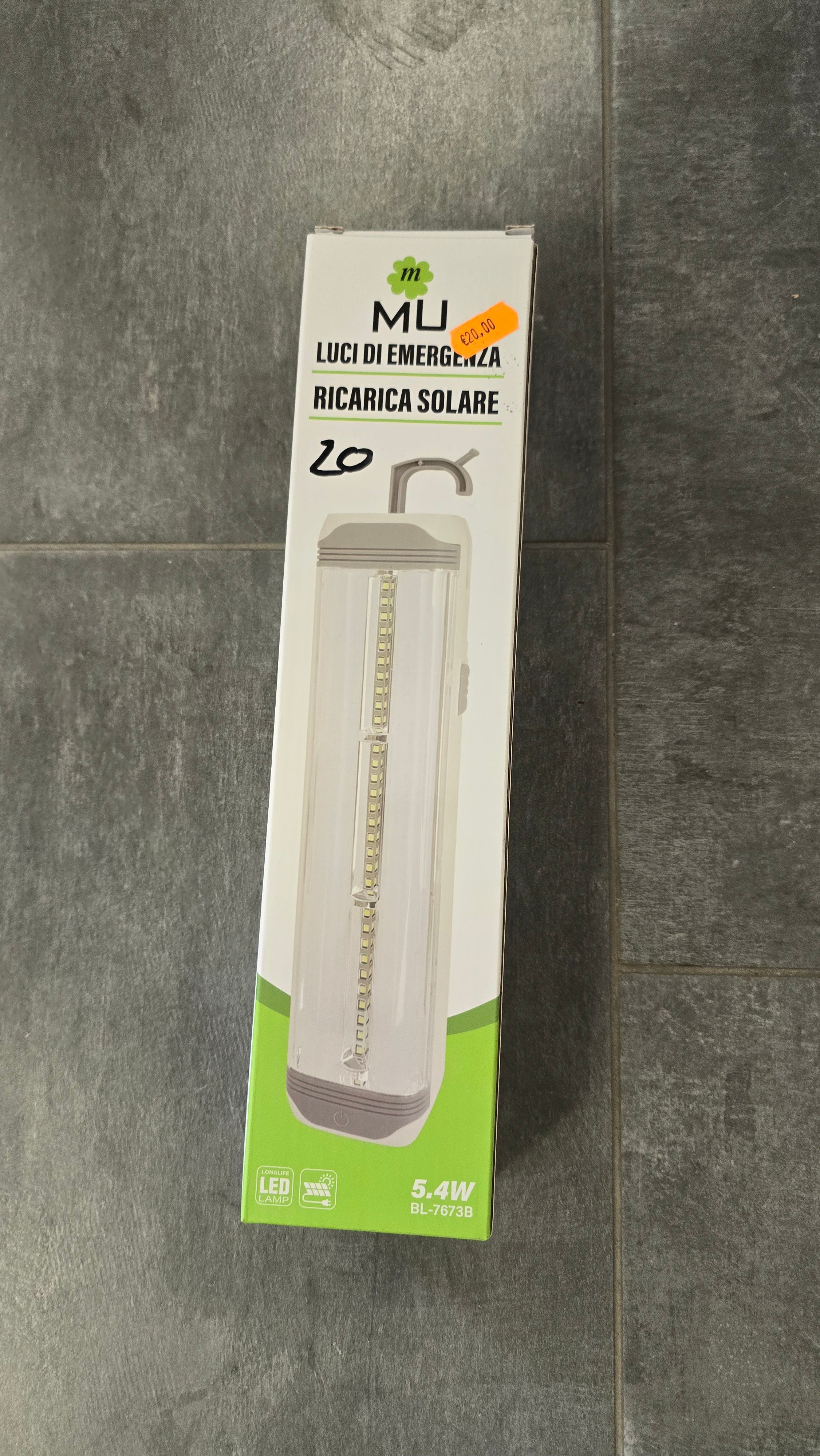 Luci di emergenza grande a ricarica solare