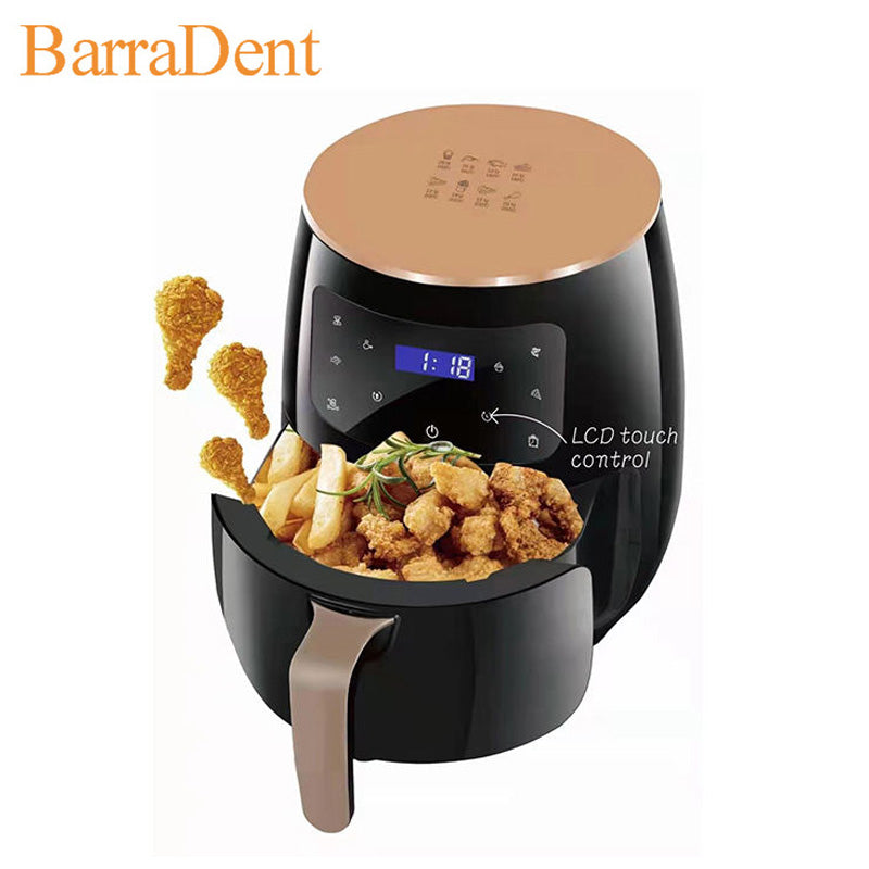 Friggitrice ad aria da 8 litri fornello ad aria calda
friggitrice multifunzionale fornello di riso elettrico senza
olio ad alta potenza 1500W adatto per ristoranti casa