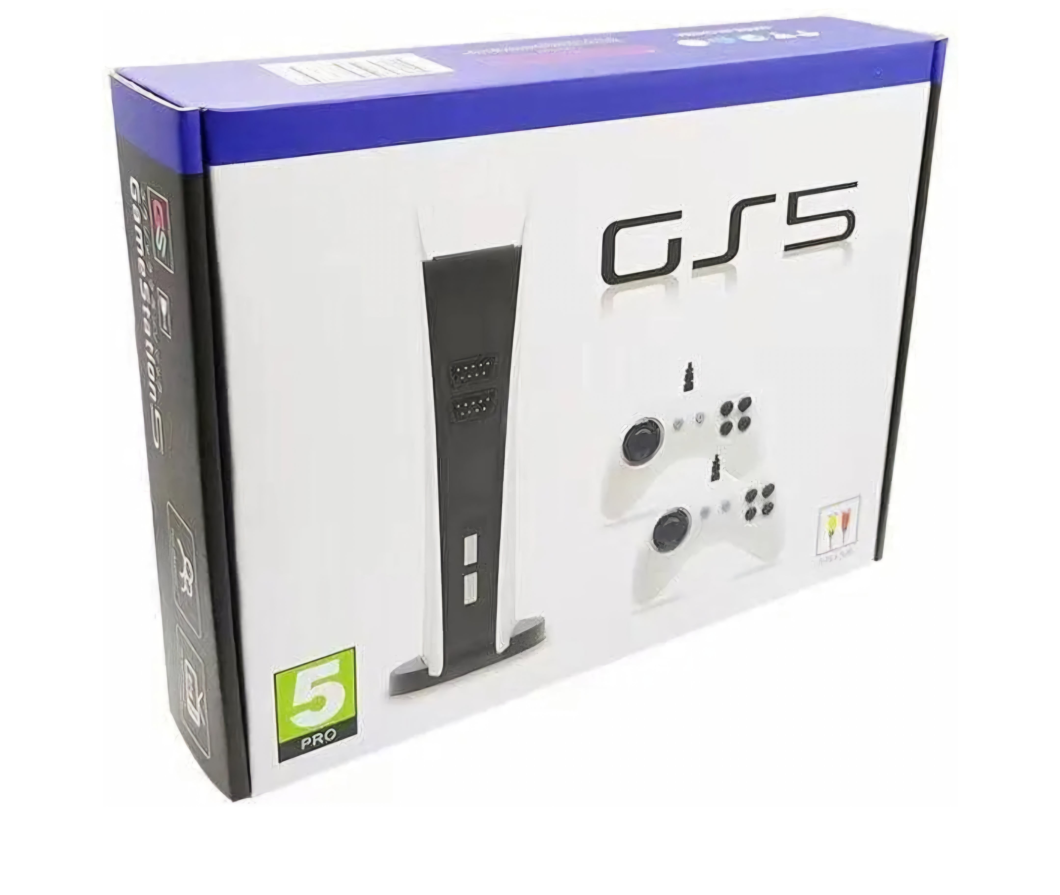 GS5 Console Game Station 5 HD Console di gioco con doppio gamepad Plug & Play Videogiochi integrati in oltre 200 giochi, supporta connessione HDMI TV uscita HD Console di gioco Dual Player