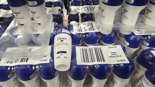 Stock di deodoranti dove.
1.5€ al pezzo iva inclusa.
Minimo ordine 200 pezzi.