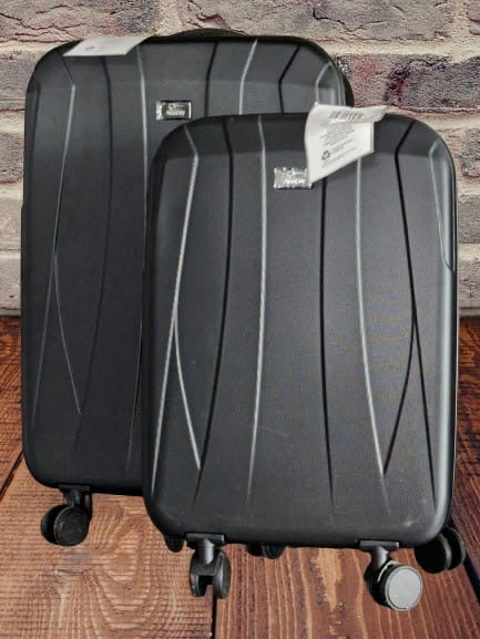 Valigia trolley rigido con rotelle 59cm nera