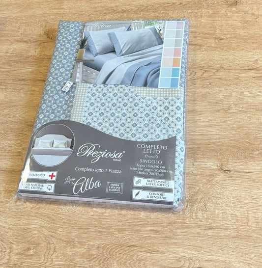 Completo letto singolo varie fantasie e colori