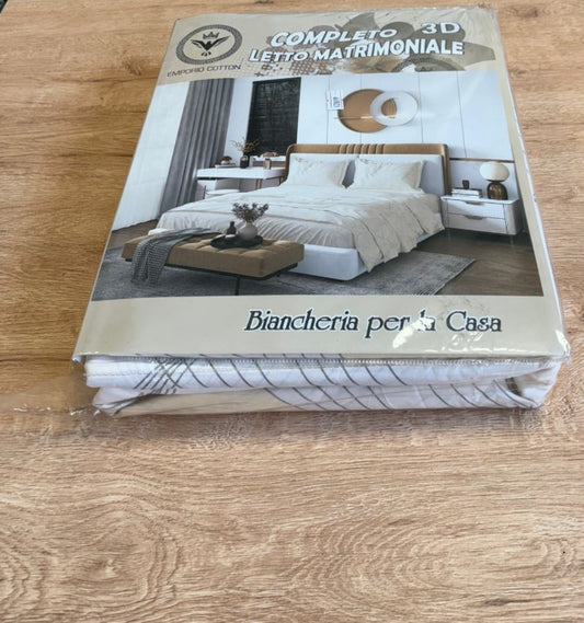 Completo letto matrimoniale varie fantasie e colori