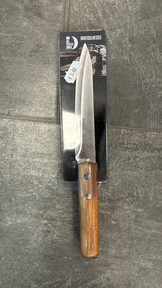UNIVERSAL MESSEL - COLTELLO IN CARBONIO CON MANICO IN LEGNO