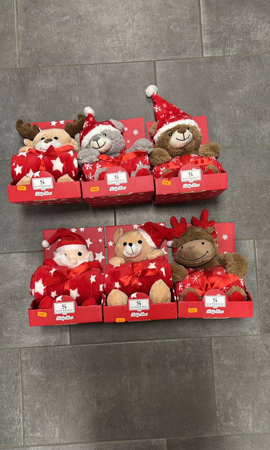 Set natalizio peluche + copertina bimbo